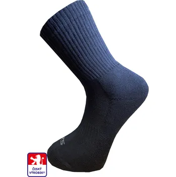 Pánské ponožky Ponožky sportovní polofroté KS-STREET 45-47 Černá