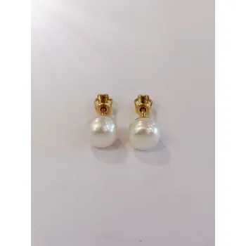 Náušnice Zlaté naušnice s perlou