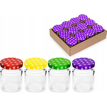 Sklenice Skleněné Sklenice Tragar se šroubovacím uzávěrem 75 ml 12 kusů