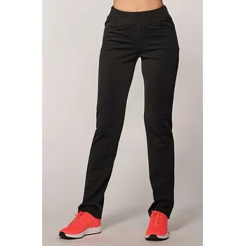 Dámské kalhoty Rovné teplejší černé dámské kalhoty 388 délka zkrácená (-5cm) velikost 4XL