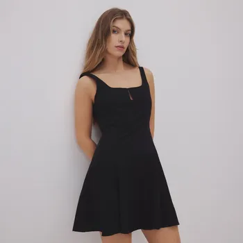 Dámské šaty Reserved - Mini šaty&nbsp;s příměsí viskózy - černý - 345FH-99X - 345FH-99X-XL
