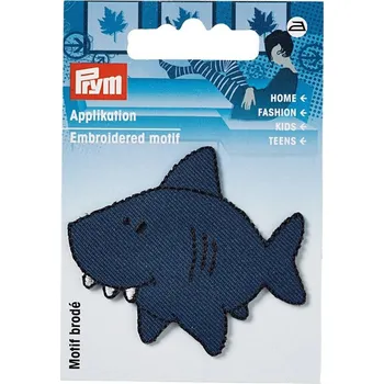 PRYM Nášivka žralok, nažehlovací, modrá