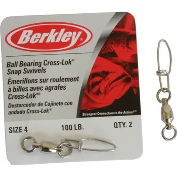 3ks - Karabinka s obratlíkem Berkley McMahon BB Ball Bearing Swivel Velikost 3/18,1kg