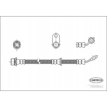 Brzdová hadice Corteco 19033055 Brzdová hadice, flexibilní