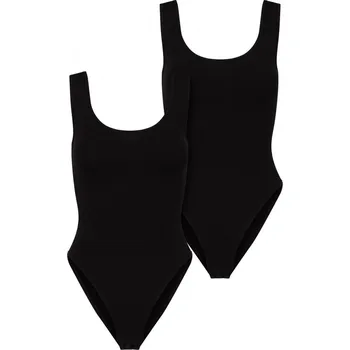 Body Ladies Organic Tank Body 2-Pack - black+black XS