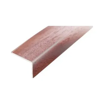 ACARA PRAHA s.r.o. AC AP2 schod. lišta samolepící A, hliník+dýha lak. ořech, v: 10 mm, š: 25 mm, d: 2,7 m