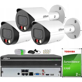 Bezpečnostní kamera Sada PoE monitoringu se 3 kamerami WizSense IPC-HFW2849S-S-IL DAHUA 2TB