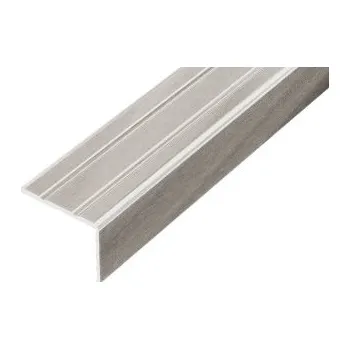 Stavební profil ACARA PRAHA s.r.o. AC AP5 schodová lišta samolepící B, hliník elox inox, v: 20 mm, š: 25 mm, d: 0,9 m