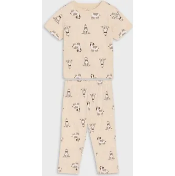Chlapecké spodní prádlo Sinsay - Dvoudílná pyžamová souprava - béžová - 922EV-08X - 922EV-08X-80