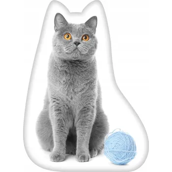 Polštář Dekorativní Polštář ve tvaru Kočka Kotě