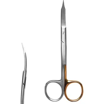 PEDICE nůžky kombinované dlouhé prohnuté 13cm/30mm stainless