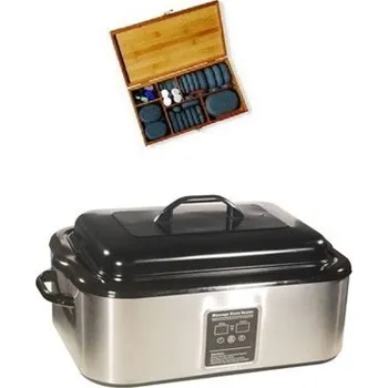 Masážní kámen MH Star Hot stones set včetně velkého ohřívače a 64 kamenů