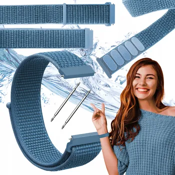 Řemínek na hodinky Řemínek ChronSmarta pro Garmin 20mm, modrý