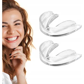 Chránič zubu 2x Malý chránič zubů s dlahou na noc – relaxační, proti skřípání zubů