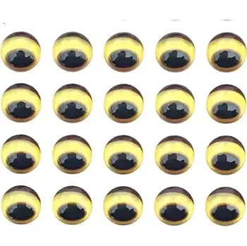 SAMOLEPÍCÍ 3D OČI SNAKE GOLD-3MM 20KS