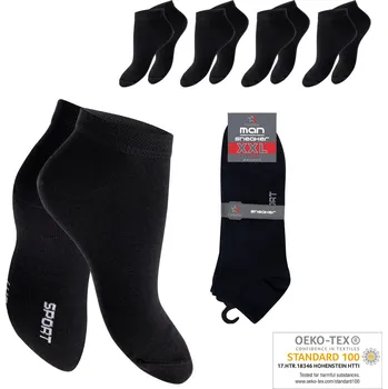 Pánské ponožky Pánské SNÍŽENÉ ponožky XXL NS72135, vel. 47-50 černé 47-50 Černá