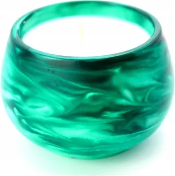 Svíčka Přírodní sójová svíčka – vonná, mátová nádoba z гипсовой смеси, dárek