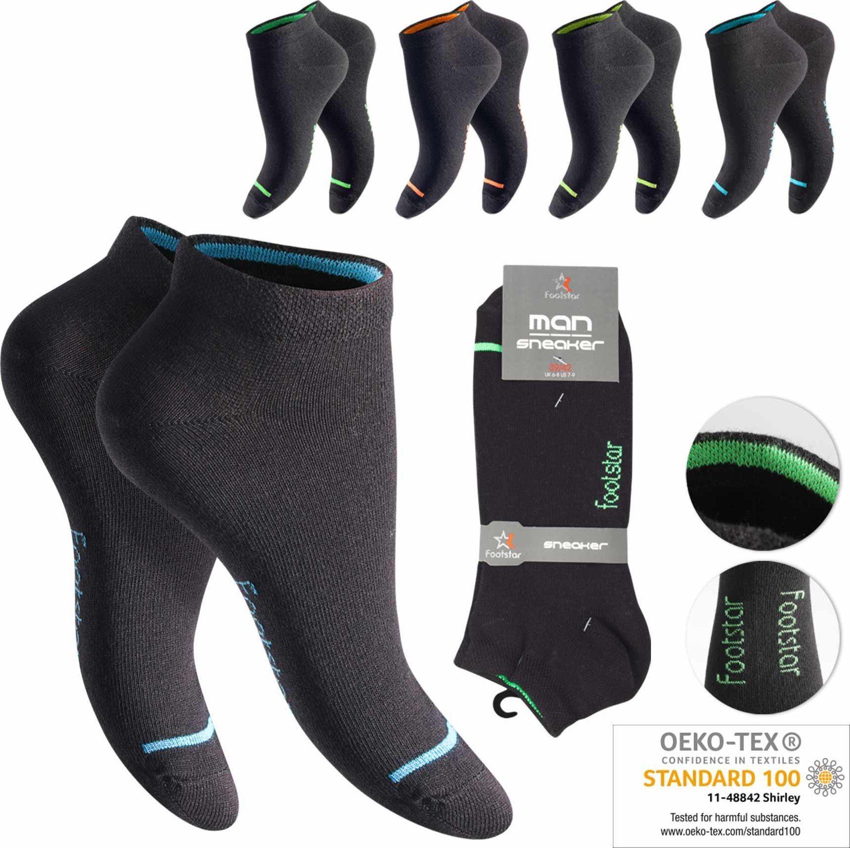 Ponožky snížené ponožky NS75989 39-42 Černá