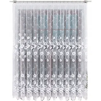 Záclona Bílá záclona žakárová 240x350cm BT018041 ZÁCLONY