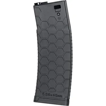 Airsoft BattleAxe Polymerový zásobník Mid-Cap 200BB pro AR15 - BK