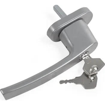 Okenní klika TecTake GmbH 401178 10 okenních klik uzamykatelných - stříbrná