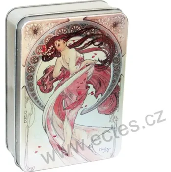 Dóza na potraviny Dance-Tanec plechová dóza 2636 Alfons Mucha: The Arts-Umění