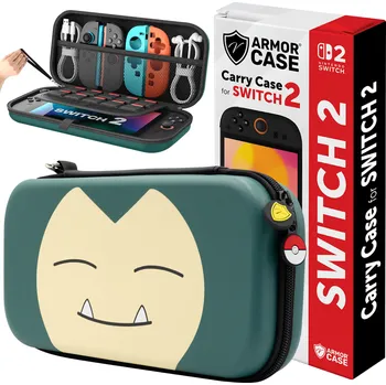 Obal na herní konzoli VYZTUŽENÉ POUZDRO PRO NINTENDO SWITCH 2 LIMITED EDITION SNORLAX