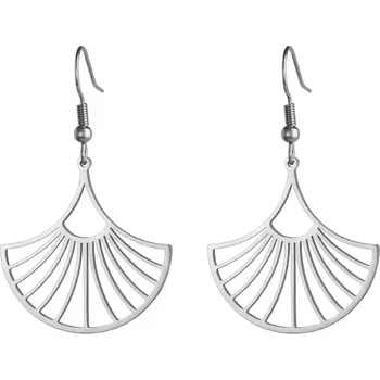 Náušnice B-TOP Filigránové visací náušnice Vějíř - nerez ocel