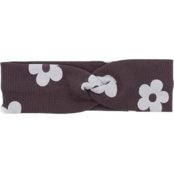 Čelenka Dětská čelenka překřížená fialová s květy 3m-1r