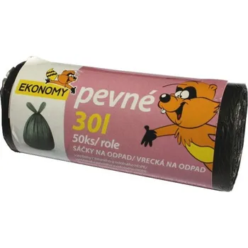 Pytle na odpadky Vipor Ekonomy 30 l černé 50 ks