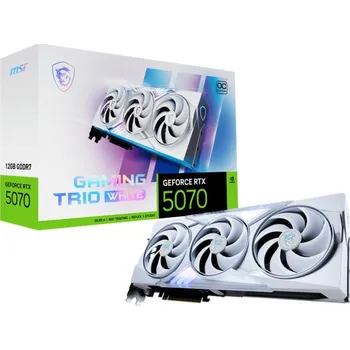 Grafická karta MSI GeForce RTX 5070 TRIO WHITE Gaming OC 12GB GDDR7