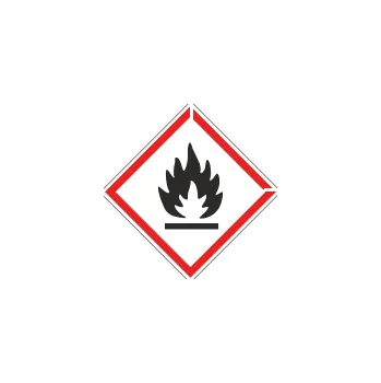 Traiva s.r.o. HOŘLAVÉ - Symbol CLP (GHS) 02 Verze: Samolepka 105 x 105 mm tl. 0.1 mm - Kód: 04546