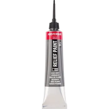 Výtvarná barva Amsterdam Relief Barva na sklo Lead Grey 20 ml 1 ks