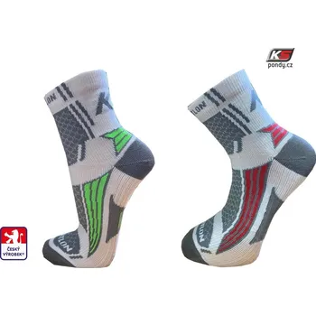 Pánské ponožky KS-TRIA ponožky multisport jemně kompresní vel. 48-49 bílé 45-47 Bílá