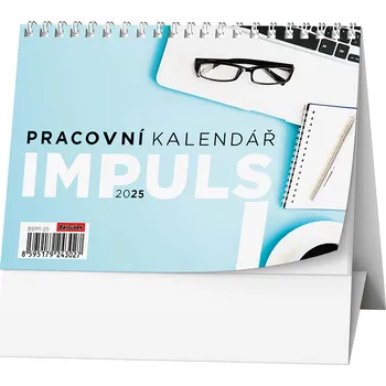 Kalendář Stolní Pracovní IMPULS I 14,8 × 10,5 cm 2025