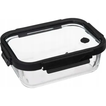 Dóza na potraviny SKLENĚNÁ NÁDOBA NA POTRAVINY HERMETICKÁ NÁDOBA S VÍKEM 1,3 l