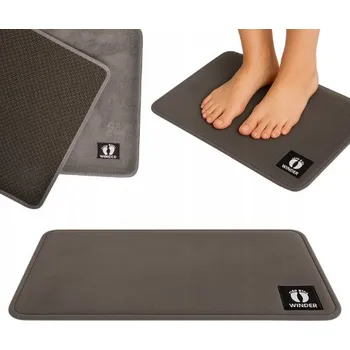 Koupelnová předložka DYWANIK ŁAZENKOWY KOBEREC PODLOŽKA 50x80 ŠEDÁ PROTISKLUZOVÁ