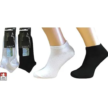 Pánské ponožky BAMBUS nízké pánské ponožky BAMB50N 42-44 Černá