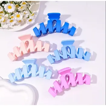 Krásná letní sada skřipců v pastelových barvách růžovo - modrá (Vlasové doplňky )