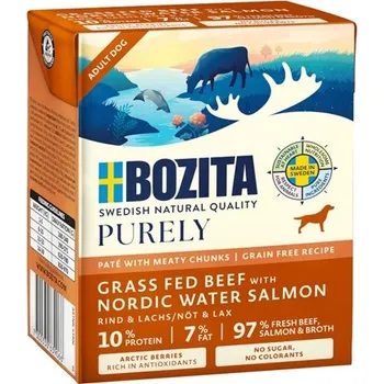 Krmivo pro psa Bozita Purely Dog paté s hovězím a lososem GF bal. 6x 370g