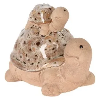 Keramická želva béžová 10x6,6x11 cm