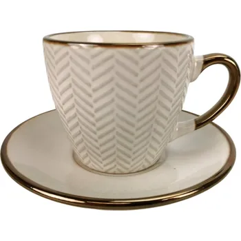 Kameninový hrnek s podtalířkem B 210 ml, 2.jakost