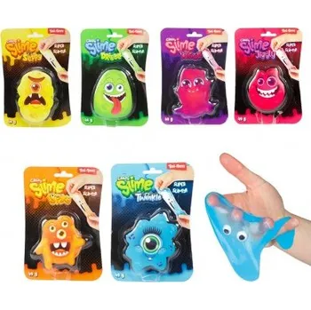 Modelovací hmota Teddies Sliz - hmota příšerka s očima 49g (6 barev)