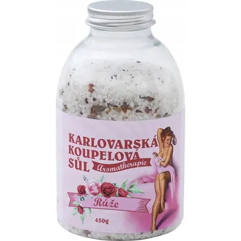 Koupelová sůl Karlovarská koupelová sůl aromaterapie – Růže 450g