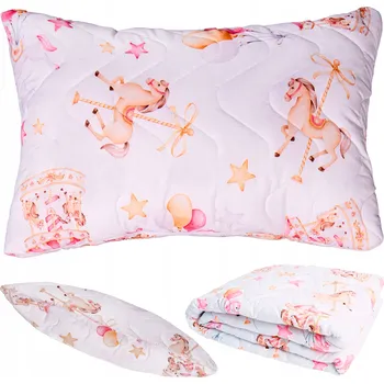 Polštář SADA 150x200+50x60 KOŁDRA+POLŠTÁŘ LETNÍ PRO DĚTI PROŠÍVANÁ - POLSKÝ VÝROBEK