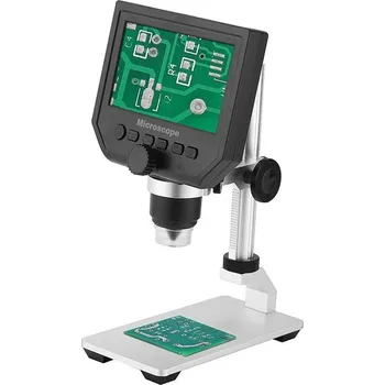 Vývojová deska Digitální mikroskop s LCD displejem, 600x zvětšením a kovovým stojanem