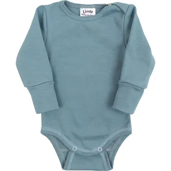 Kojenecký body LITTLE THINGS rostoucí body s dlouhým rukávem modrá vel. 1-3 roky