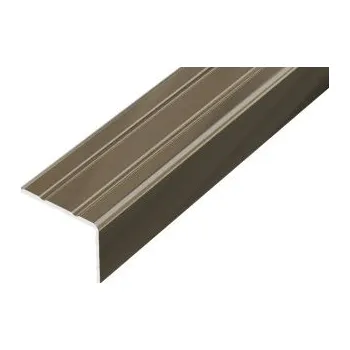 Stavební profil ACARA PRAHA s.r.o. AC AP5 schodová lišta samolepící B, hliník elox bronz, v: 20 mm, š: 25 mm, d: 0,9 m