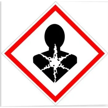 Značení Traiva s.r.o. NEBEZPEČNÉ PRO ZDRAVÍ - Symbol CLP (GHS) 08 Verze: Samolepka 105 x 105 mm tl. 0.1 mm - Kód: 04579