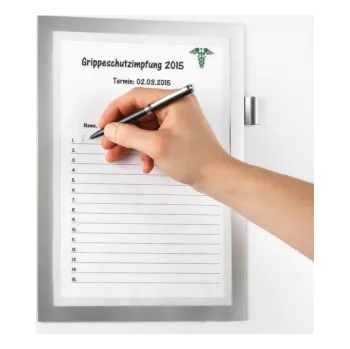 Odolný SAMONASTAVOVACÍ RÁMEK ODOLNÝ STŘÍBRNÝ A4 4993 1KS DURAFRAME NOTE STŘÍBRNÝ - 4993-23